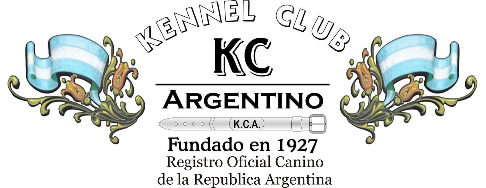 Logotipo oficial del Kennel Club Argentino y la República Argentina