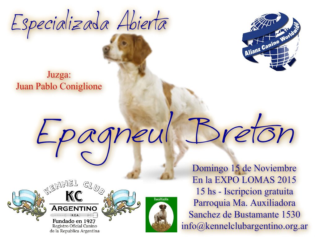 Afiche de la Exposición Abierta Especializada de Bretón
