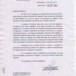 Nota oficial del MAGyP que ratifica la oficialidad del KCA