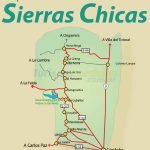 Mapa de Sierras Chicas en Córdoba
